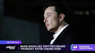 Elon Musk dissolves Twitter's board upon taking over, considers reviving Vine