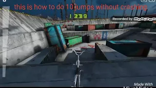 Touch grind bmx how to do 10 jumps without crashing