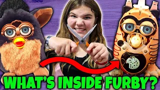 What's Inside Furby? Cutting Open Creepy Furby Doll