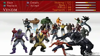 Marvel: Ultimate Alliance 2 - All Characters (PS2/PSP)
