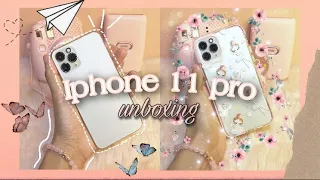 Unboxing Iphone 11 Pro (2021) + Cute Cases 🌸