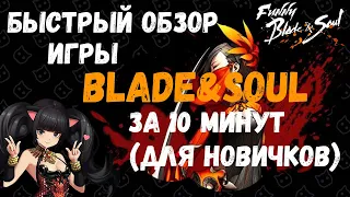 Быстрый обзор игры Blade&Soul за 10 минут (для новичков)