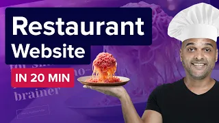 How To Create A Restaurant Website In 20 Min - THE EASY WAY