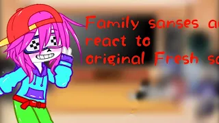 Family Sans au react to original | Fresh |Реакція сімейної санс ау на оригінального Фреша | MY AU |