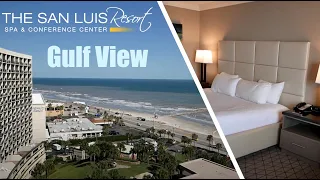 San Luis Galveston Hotel Room Review, Ocean View - Galveston, Texas, Gulf of Mexico, USA