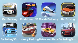 Car Parking, Rush Hour 3D, Crash Delivery Dr Driving and More Car Games iPad Gameplay