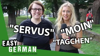 German Greetings in Different Dialects | Super Easy German (116)