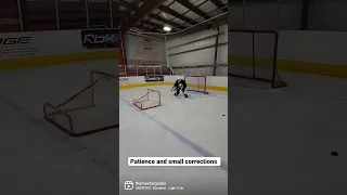 patience! #goalie #hockey #hockeytraining #nhlhockey #nhl #coaching