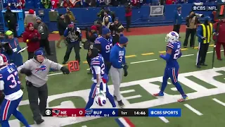 Nyheim Hines 1st Play Kick Return TD!!! - Bills vs. Patriots, 1/8/23