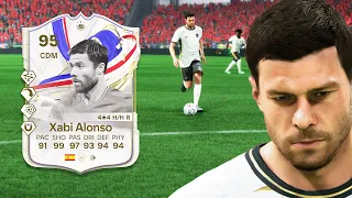 FULLY UPGRADED 95 GREATS OF THE GAME XABI ALONSO IS A CHEAP BEAST IN EA FC 24!!