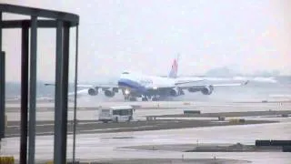 China Airlines Cargo B747-409F/SCD Landing at Chicago O'Hare International Airport
