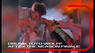 DRUNK TOTO WOLFF PARTY & CROWDSURFING after LOSING THE WORLD CHAMPIONSHIP 2021