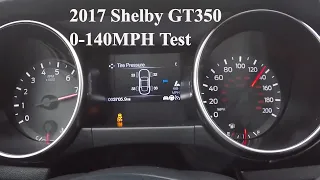 2017 Shelby GT350 0-60 Test