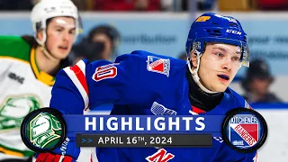 Game Highlights | Knights vs. Rangers - Apr. 16th, 2024