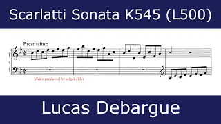 Domenico Scarlatti - Sonata in B flat major K545 (Lucas Debargue)