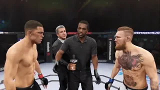 Nate Diaz vs Conor Mcgregor (EA sports UFC 2) - CPU vs. CPU