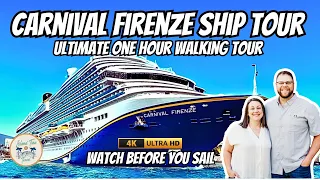 Carnival Firenze Ship Tour | *One Hour Full Walkthrough* | Must See Before You Book & Cruise | 2024