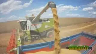 ETA Philippot - CLAAS Lexion 770 et coupe V1200 à la moisson de l'escourgeon en 2012