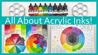 ALL ABOUT ACRYLIC INKS // Color Wheels & Mixing Templates