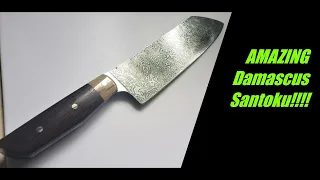 Bladesmithing - Hand Forged Damascus Santoku start to finish
