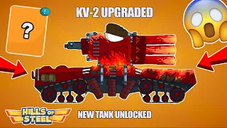 New UPDATE, New Tank KV 2 Upgraded UNLOCKED and upgrade 15 level - Hills of Steel