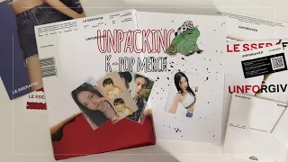 Unpacking k-pop merch/Распаковка к-поп мерча/lesserafim/BTS