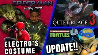 Spider-Man 3 Electro Costume, Quiet Place 3, TMNT Reboot Tease & MORE!!