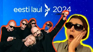 NORWEGIANS REACT to  - 5MIINUST, Puuluup LIVE | Eesti laul 2024 🇪🇪 | Eurovision 2024 | Reaction