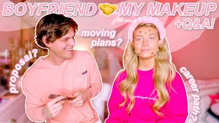 My Boyfriend Does My Makeup! 😳 | Why We Aren't Engaged Yet & Q&A | Lauren Norris