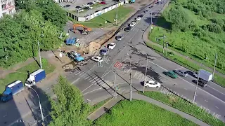 Рыбинск ДТП перекресток 9 мая   Суркова 25 06 2018