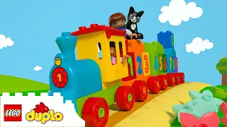 1 HOUR OF LEGO DUPLO | Wheels on the Bus! + More Nursery Rhymes | Kids Songs