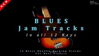 Bass Jam Tracks / Blues Shuffle  in all 12 keys - TheGuitarLab.net -