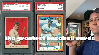 What are the Greatest Baseball Cards Ever?  My YouTube Baseball Card Hall of Fame Ballot!