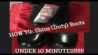How To: Shine Boots || UNDER 10 MINUTES