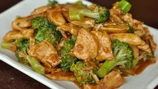 Wok Cooking Stir-fry Chicken with Broccoli Recipe