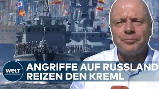 UKRAINE-KRIEG: Angriff auf russisches Kernland - Kamikaze-Seedrohnen gegen Schwarzmeer-Flotte | WELT