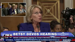 FNN: Elizabeth Warren GRILLS Betsy Devos For Secretary Of Education