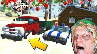 👵 У БАБКИ УКРАЛИ КОЛЁСА С ЗИЛКА 🚛 МИЛИЦИЯ РАССЛЕДУЕТ ДЕЛО 👮‍♂️ МУЛЬТИК в Scrap Mechanic 🔨