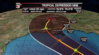 Update on Tropical Depression #9