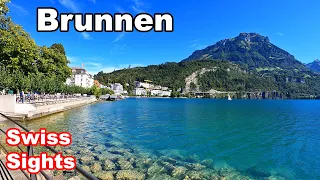 Brunnen Switzerland 4k Video Lake Lucerne