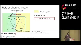 USENIX Security '18 - A4NT: Author Attribute Anonymity by Adversarial Training...