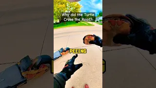 TURTLE Rides HyperScooter 🛴💨