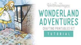 Wonderland Adventures | Album Tutorial | Magazine Holder Box | Perpetual Album | Alice in Wonderland