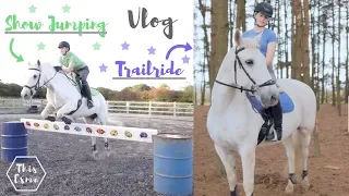 Vlog | Showjumping and woodland Trail ride | This Esme