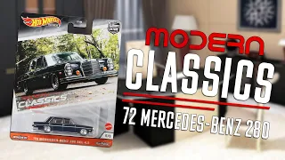 '72 MERCEDES-BENZ 280 SEL 4.5 Hot Wheels! Распаковка. Обзор. Modern Classics 2020.