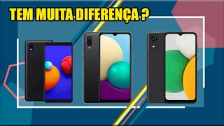 Galaxy A01 Core vs A02 vs A03 Core - Mostrando as Diferenças