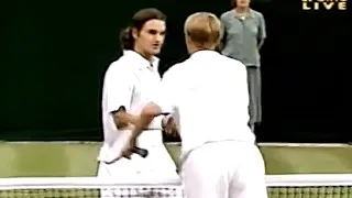 Roger Federer vs Yevgeny Kafelnikov 2000 Wimbledon R1 Highlights