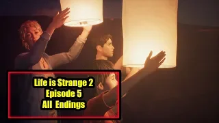 Life Is Strange 2 All Endings | High and Low Morality