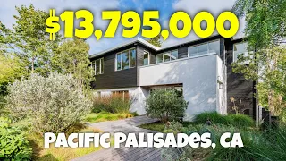 Inside a Breathtaking $13.8M Modern Architectural Home | Pacific Palisades, CA