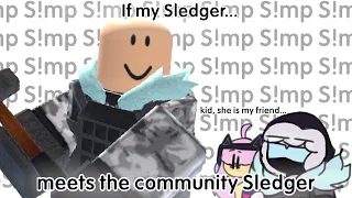 If my Sledger meets the community Sledger|Tower defense simulator animation|By: Jasu Daka